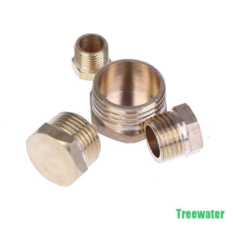 Đầu Cắm Ống Đồng Thau 1 / 8 "1 / 4" 3 / 8 "1 / 2"