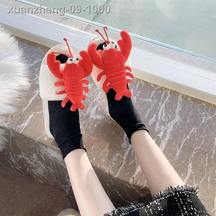 ✣▫☊Dép bông cua, tôm , Crab slippers, Women's Craft Slipper, Shrimp Cotton Cute Fashion Slipper