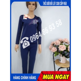 Bộ quần áo nữ mặc nhà Cotton Paltal cao cấp quần dài áo dài 862015