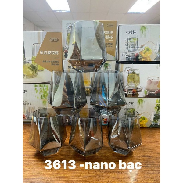 6 cốc thuỷ tinh cao cấp thương hiệu Hongli
