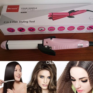 MÁY LÀM TÓC 4 IN1 RM 011-UỐN -DUỖI -DẬP XÙ SÓNG TO-SÓNG NHỎ