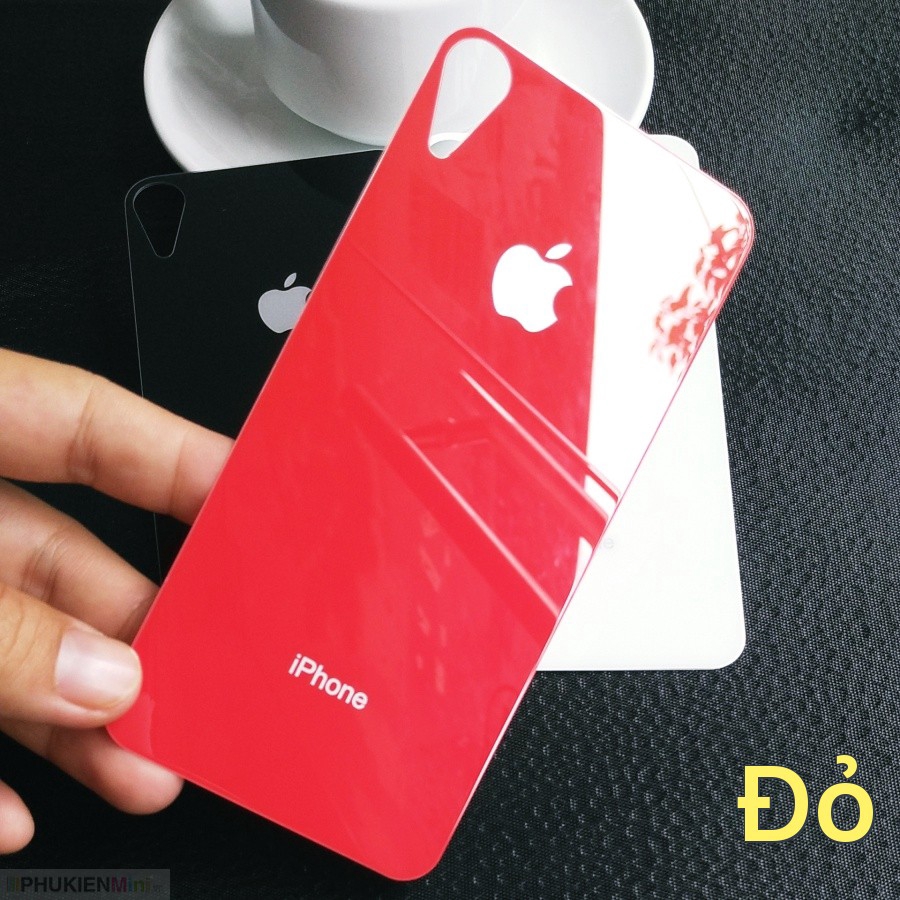 Kính gương cường lực màu dán mặt lưng (back) cho iPhone XR 6.1 giá rẻ