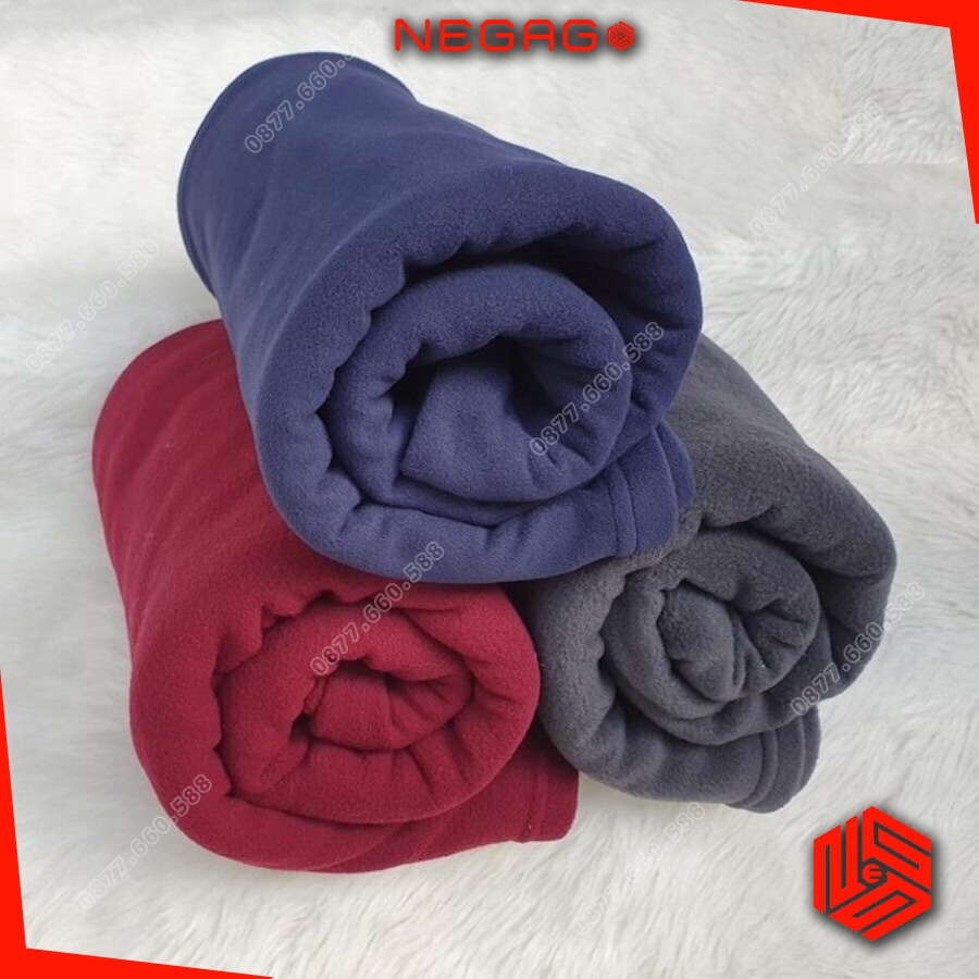 Chăn mỏng mùa hè mát, chăn văn phòng gấp gọn NỈ size 150x180cm | NEGAGO