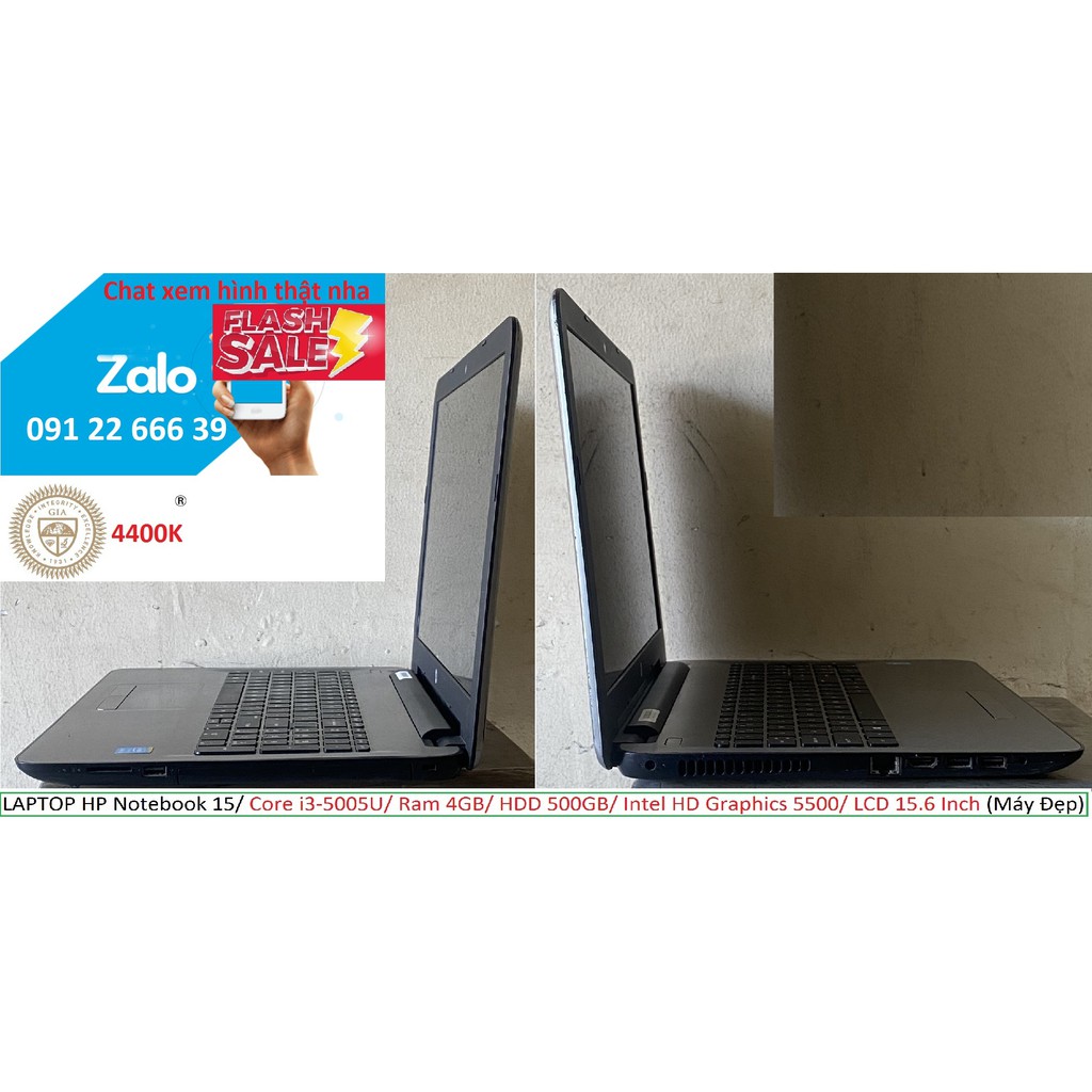 LAPTOP HP Notebook 15/ Core i3-5005U/ Ram 4GB/ HDD 500GB/ Intel HD Graphics 5500/ LCD 15.6 Inch (Máy Đẹp) | BigBuy360 - bigbuy360.vn