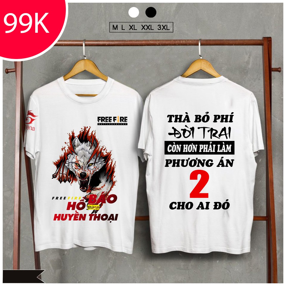 Áo thun Free Fire hổ báo thành huyền thoại siêu ngầu giá siêu rẻ nhất vịnh bắc bộ