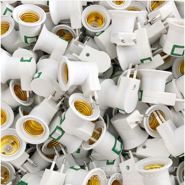 Ổ cắm E27 Bóng đèn Vòi Bật / Tắt Công tắc 220v Vít Miệng Đèn ngủ Loại đèn tường Bộ điều hợp đèn di động