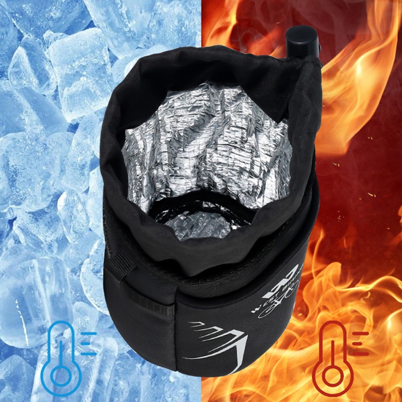 QQ Túi Đựng Bình Nước Làm Mát Gắn Tay Lái Xe Đạp Chống Thấm Nước