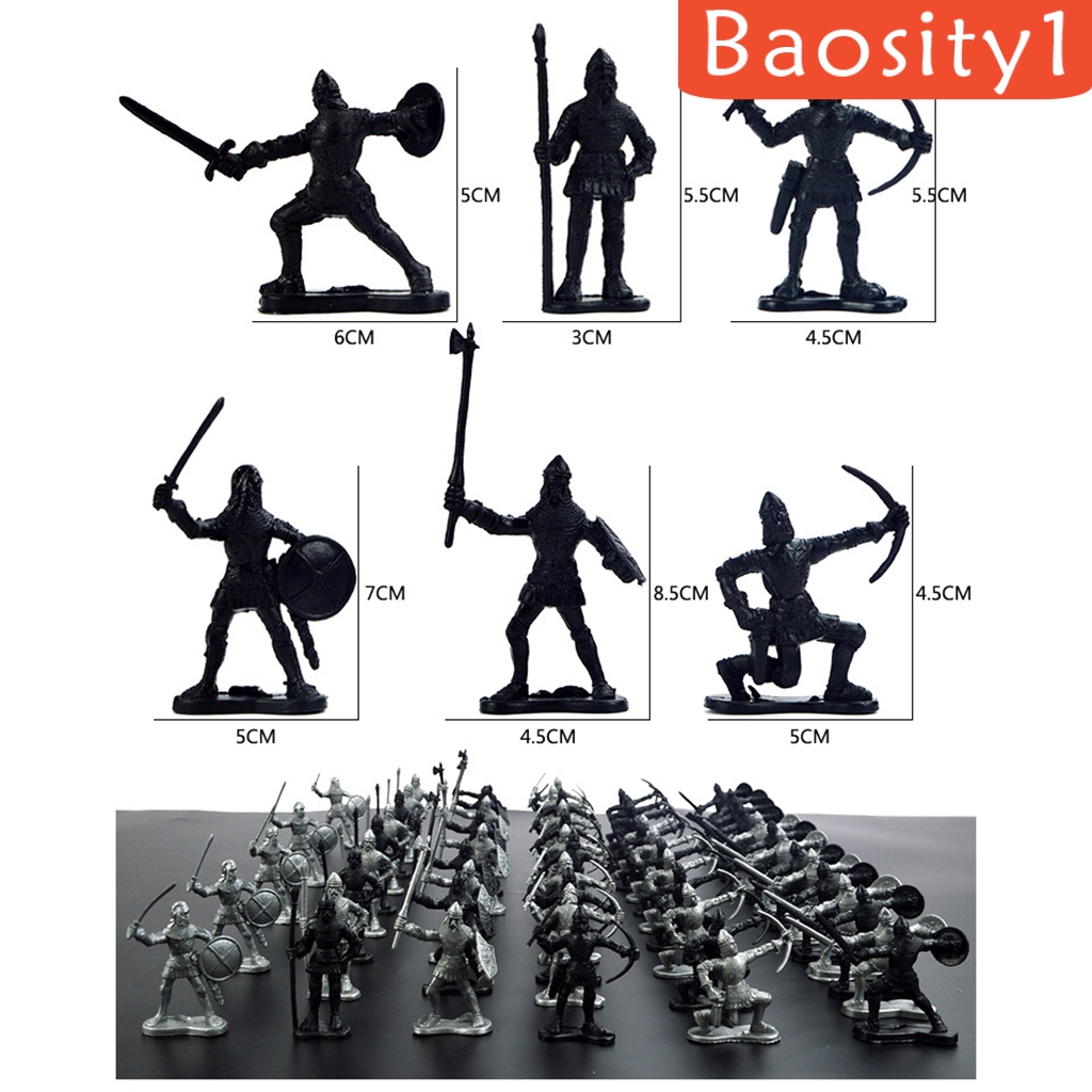 60 Đồ chơi mô hình nhân vật chiến binh trung cổ 1