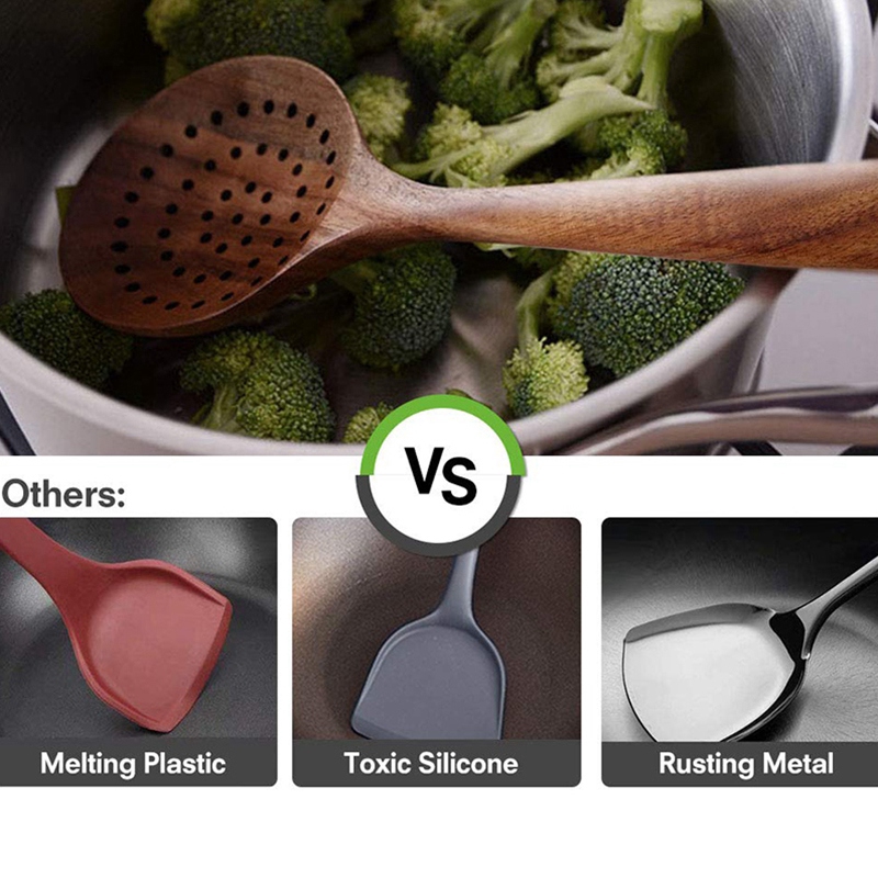 Bộ 6 Dụng Cụ Nấu Ăn Bằng Gỗ Không Dính