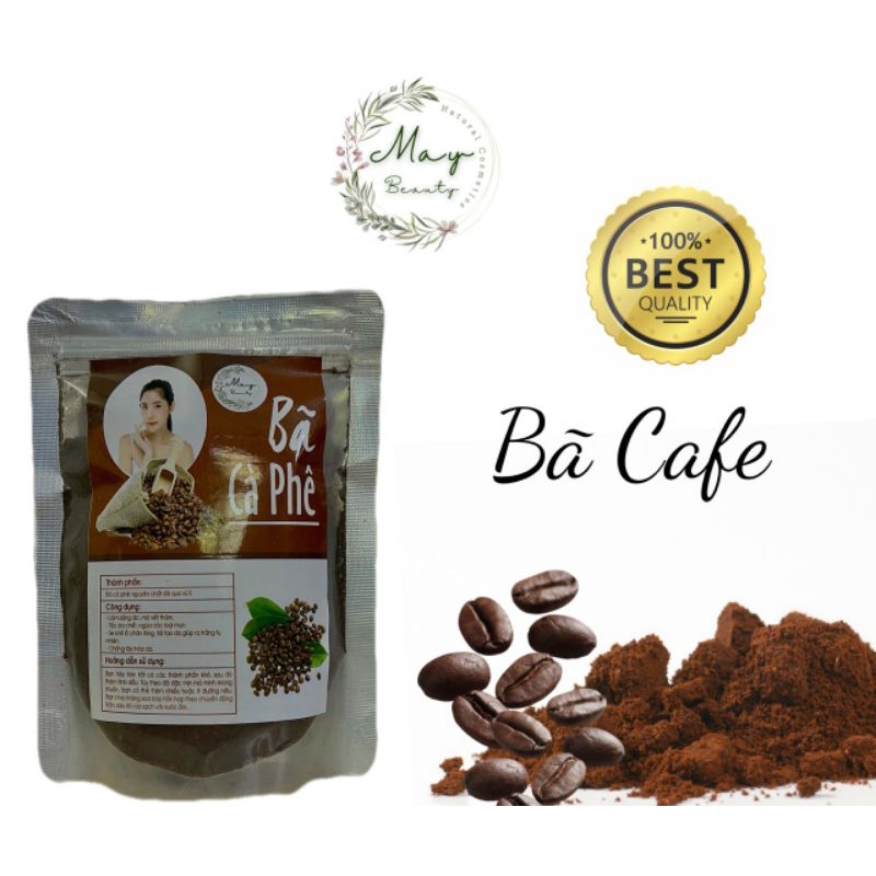 1kg Bã cafe tắm trắng tẩy tế bào chết nguyên chất handmade