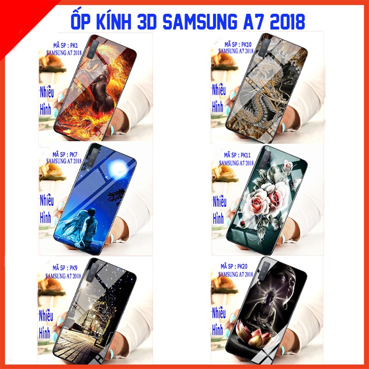 Ốp lưng SAMSUNG A7 2018 kính 3D thế hệ mới sắc nét, sang trọng, lịch sự, hình ảnh không mờ  không nhòe taiyo9shop