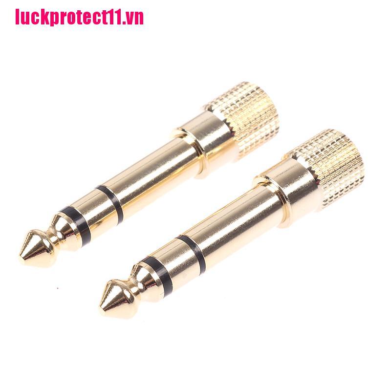 CCC Đầu Chuyển Đổi Âm Thanh Từ Đầu Đực 6.3mm 1 / 4 "Sang Đầu Cái 3.5mm 1 / 8"