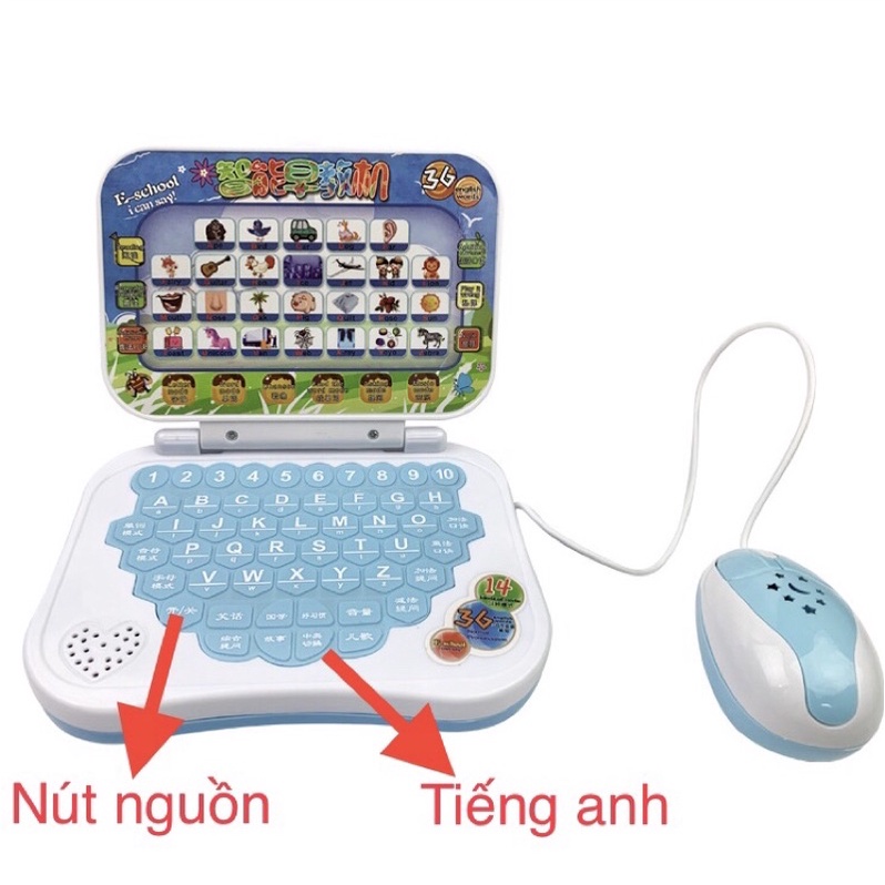 Máy tính xách tay đồ chơi laptop đồ chơi hỗ trợ học tập nhiều chủ đề cho bé