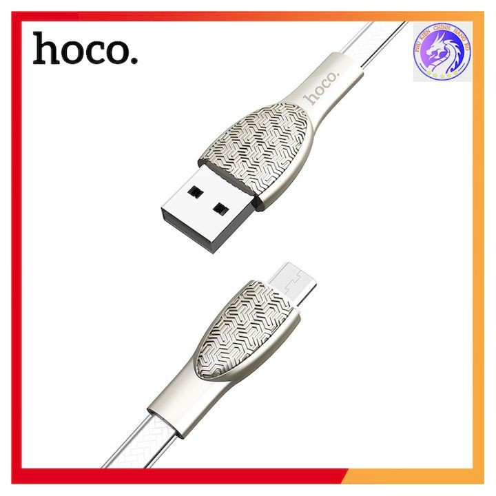 Cáp Sạc Nhanh 2.4A Hoco U52 Micro Dài 1.2m Chính Hãng