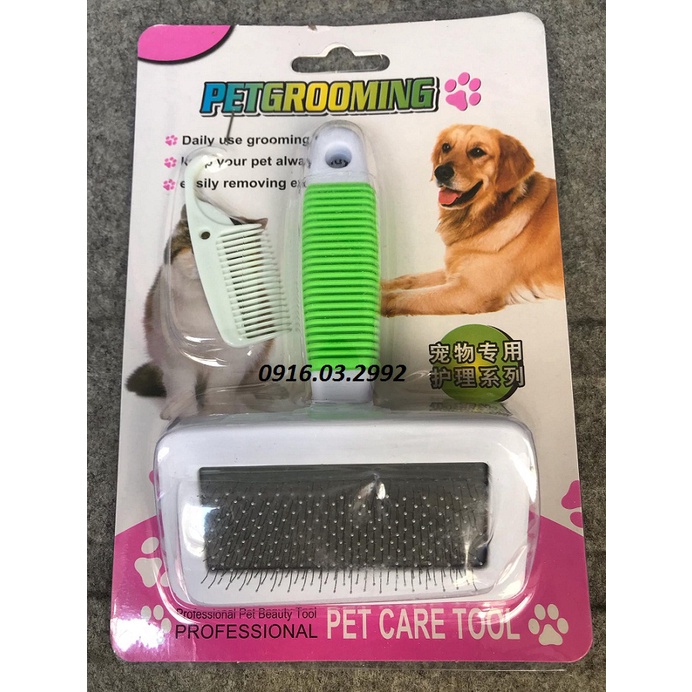 [Mã PET50K giảm Giảm 10% - Tối đa 50K đơn từ 250K] Lược chải lông chó mèo, Lược đánh bông lông chó mèo