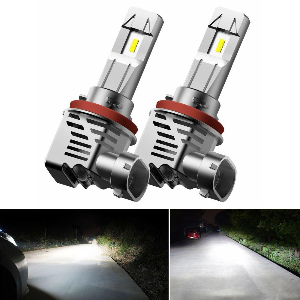 Bộ 2 Đèn LED Sương Mù Ánh Sáng Trắng H11 H8 H9 Cho Xe Hơi