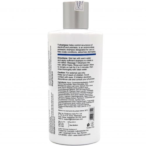 Dầu gội  sạch gàu, hết ngứa và bong tróc da ​Fixderma FCL T-Shampoo – 200ml