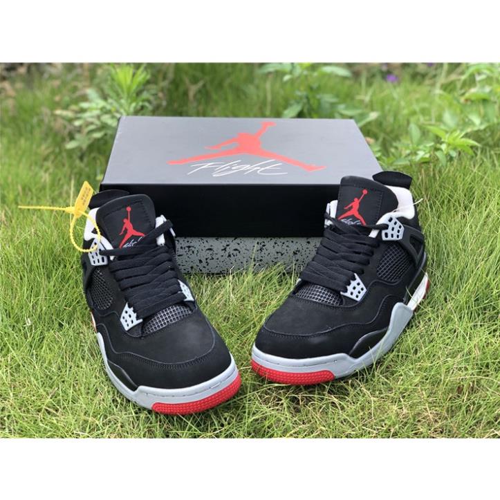 shopgiaykiencuongGiày Jordan 4, Giày Sneaker JD4 Đỏ Đen Thời Trang Nam Nữ Hot 2021 Full Box+Bill