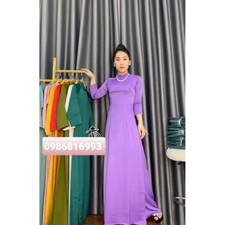 áo dài trơn lụa tô châu cao cấp .