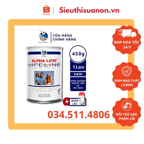 Sữa Non Alpha Lipid 450g Chính hãng New Zealand
