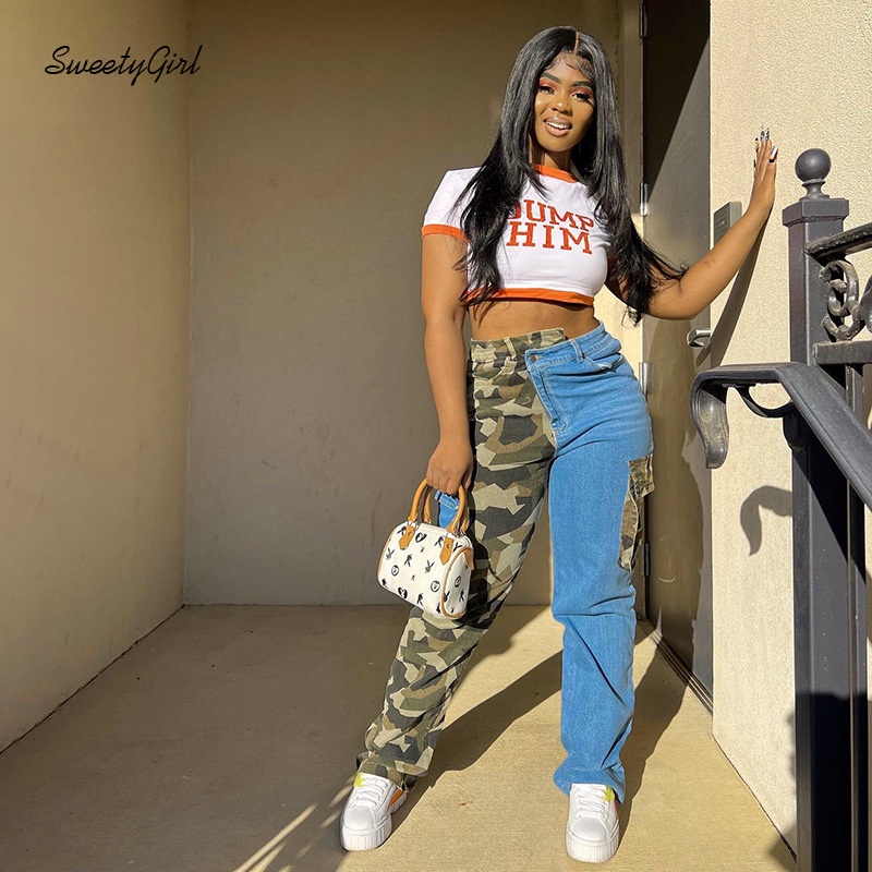 Áo Thun Tay Ngắn Cổ Tròn In Chữ Phối Màu Tương Phản Thời Trang 2022 Cho Nữ