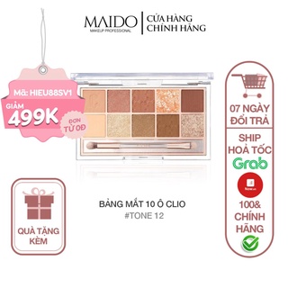 Bảng Phấn mắt Clio Pro Eye Palette 10 màu phấn mắt hàn quốc H002 MAIDO cosmetics
