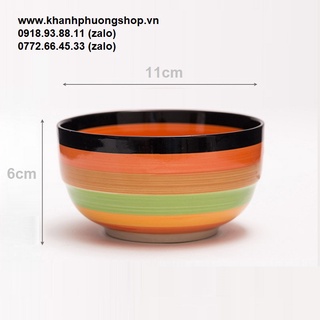 chén sứ cầu vòng - chén sứ