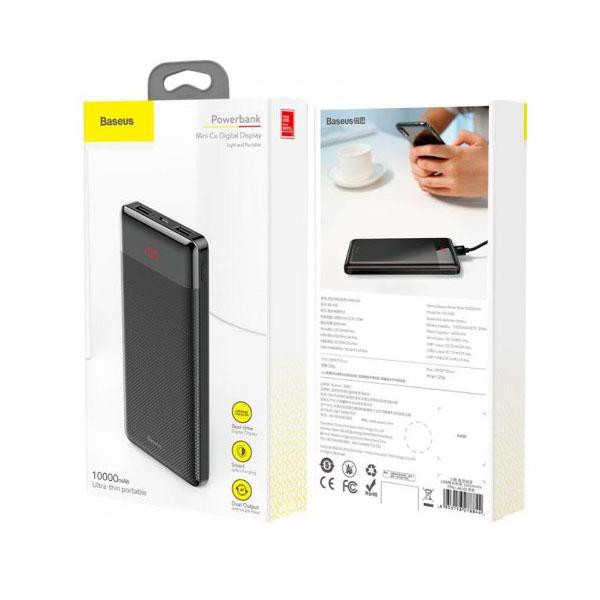 Pin sạc dự phòng Baseus mini cu BS-M35 dung lượng 10000mah - thiết kế siêu mỏng (đen)