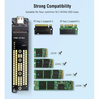 Box ổ cứng di động ssd m.2 nvme pcie orico m2pv-c3 chuẩn usb 3.1 type-c - biến ssd m2 nvme thành ổ cứng di động