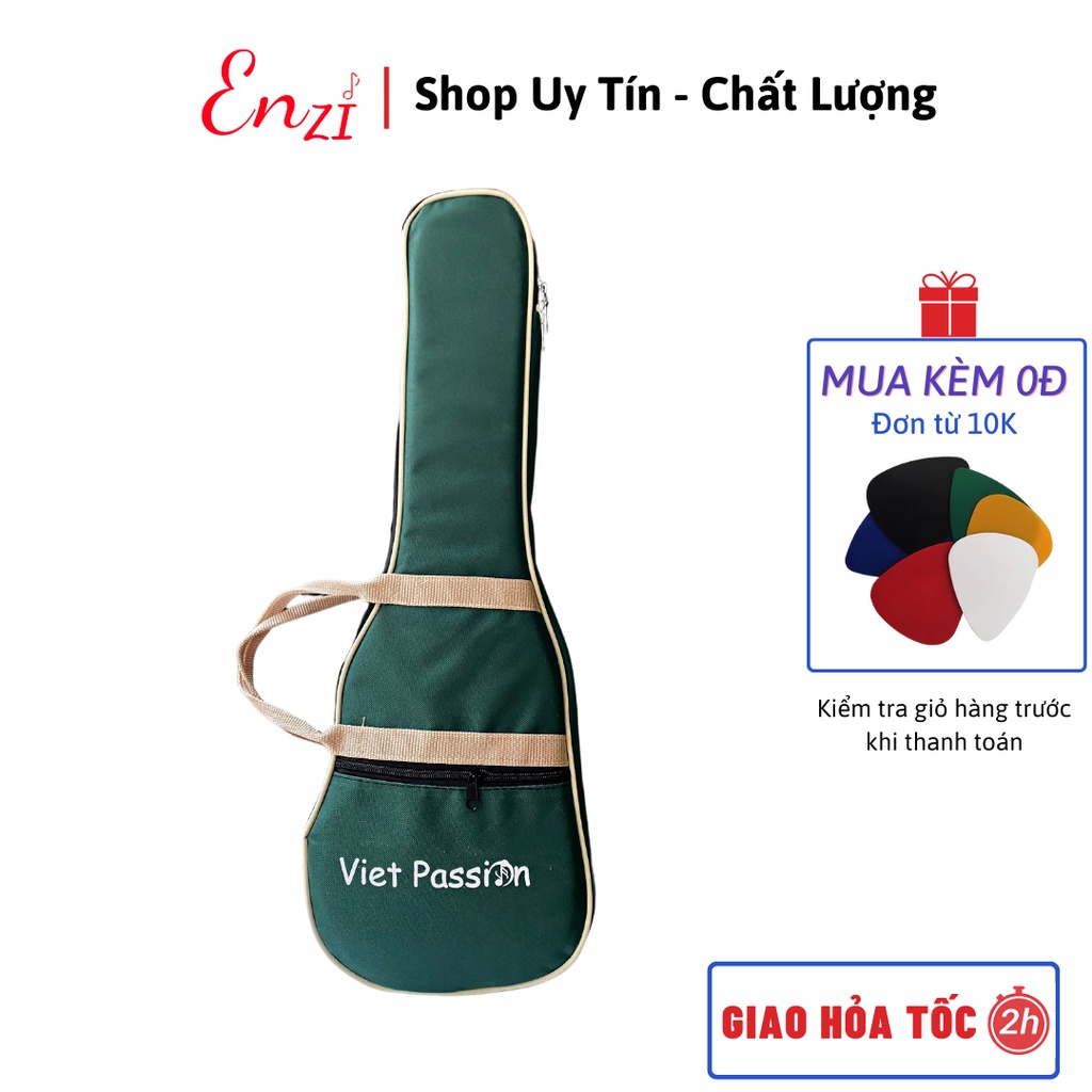 Bao đàn ukulele 4 lớp chống nước nhiều màu túi đựng cho đàn soprano 21 inch concert 23 tenor 26 Enzi