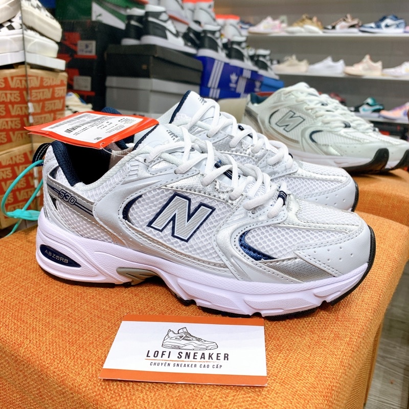 GIÀY NEW.BALANCE 530 WHITE 1:1 SC [ FULL BOX + FREE SHIP ] Giầy NB530 trắng đen phong cách mới