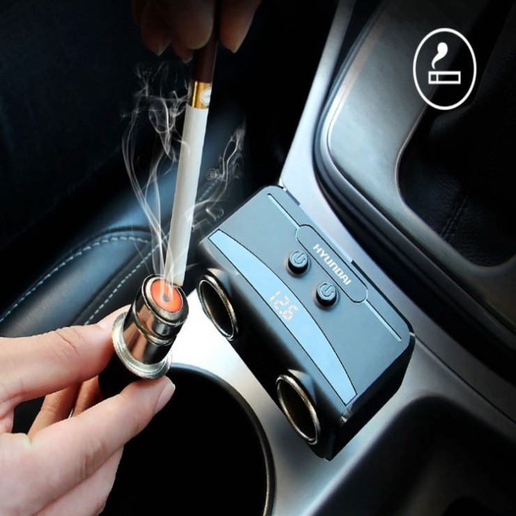 Sản Phẩm Bộ Chia-Tẩu Sạc-Ô Tô-Cao Cấp-Chính Hãng-Hyundai-HY-32 .