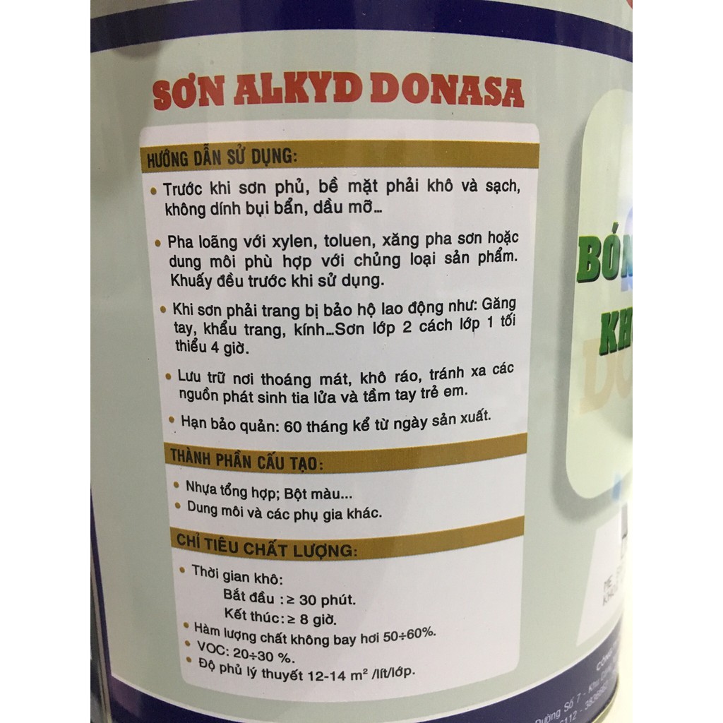 Sơn dầu Donasa nhiều màu (P2) lon 3kg