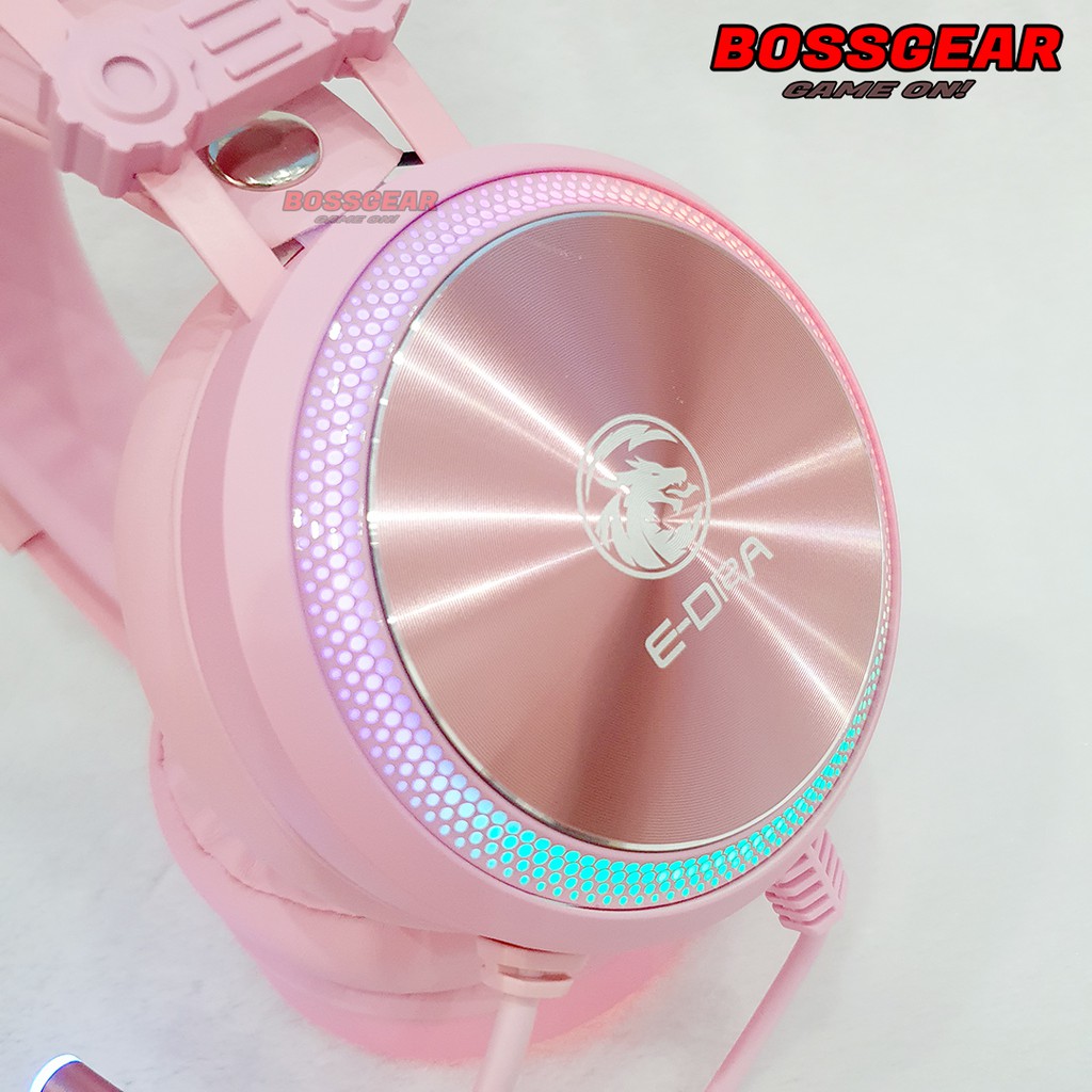 Tai nghe Gaming E-Dra EH412 Pink ( Màu hồng, âm thanh vòm 7.1, LED RGB, Vành tai lớn) | BigBuy360 - bigbuy360.vn
