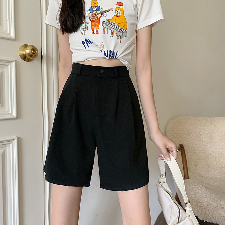 [Kèm Video SP] Quần Short Nữ Cao Cấp Cạp Cao Phối Cúc Kiểu Dáng Hiện Đại Năng Động Thời Trang Sugal SHORT NU 003V2