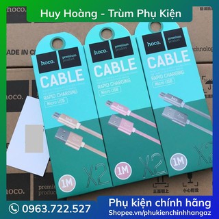 Cáp Sạc Hoco X2 Lightning,Micro,Type C - Cáp chính Hãng cho điện thoại ipad, android