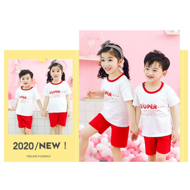 Bộ quần áo thun trẻ em mẫu mới 2020 siêu rẻ đẹp