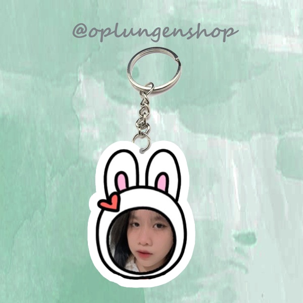 Móc khóa in mặt ghép hình theo yêu cầu