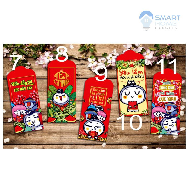 Bao Lì Xì Tết Nhâm Dần 2024 - Bộ 3 Bao Lì Xì Tết