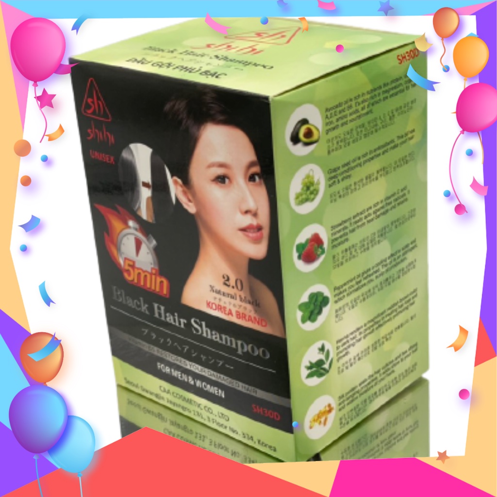 DẦU GỘI PHỦ BẠC – HÀN QUỐC “Black Hair Shampoo” #Dầu gội là đen #Dầu gội là nâu #dầu gội thảo dược Hàn Quốc, Gội là đen.