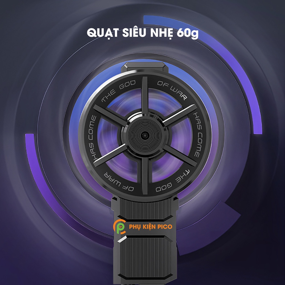 Quạt tản nhiệt điện thoại chính hãng Memo FL06 quạt tản nhiệt gaming nhỏ gọn nhẹ kết nối usb