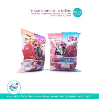 Thạch rau câu Orihiro vị trái cây 12 cái