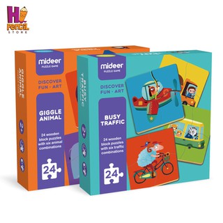 Đồ Chơi Bộ Xếp Hình Thương Hiệu Chủ Đề Giao Thông 24 Mảnh - Hi Pencil