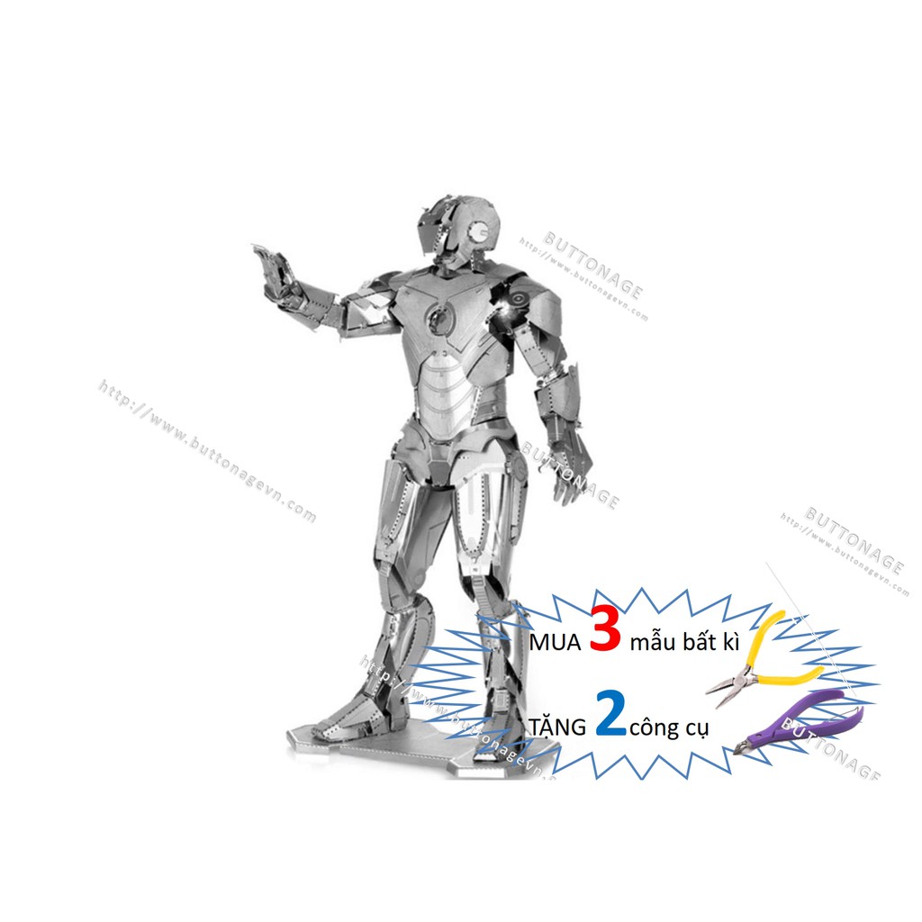 Mô Hình Lắp Ráp 3d Người Sắt - Iron Man