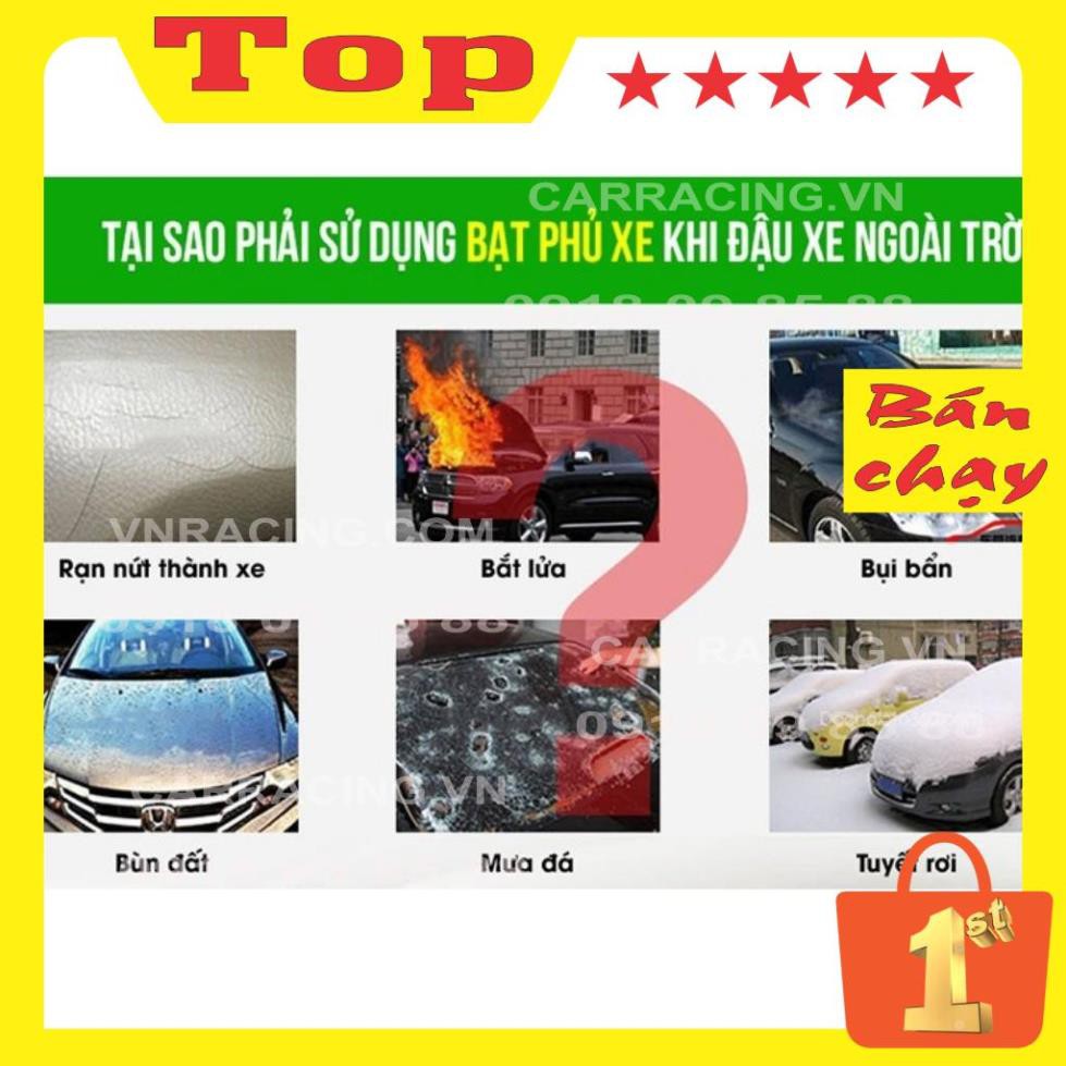 Bạt phủ toàn xe  3 lớp chống xước LA03, chống nắng, chống cháy ô tô CARRACING Bạt phủ xe ô tô che xe 4 5 7 chỗ bán tải | BigBuy360 - bigbuy360.vn