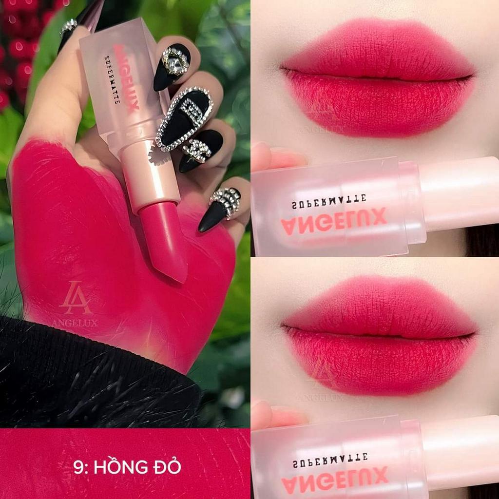 Son THỎI SÁP ANGELUX 2023 NEW, chất nhung mịn lì hottrend