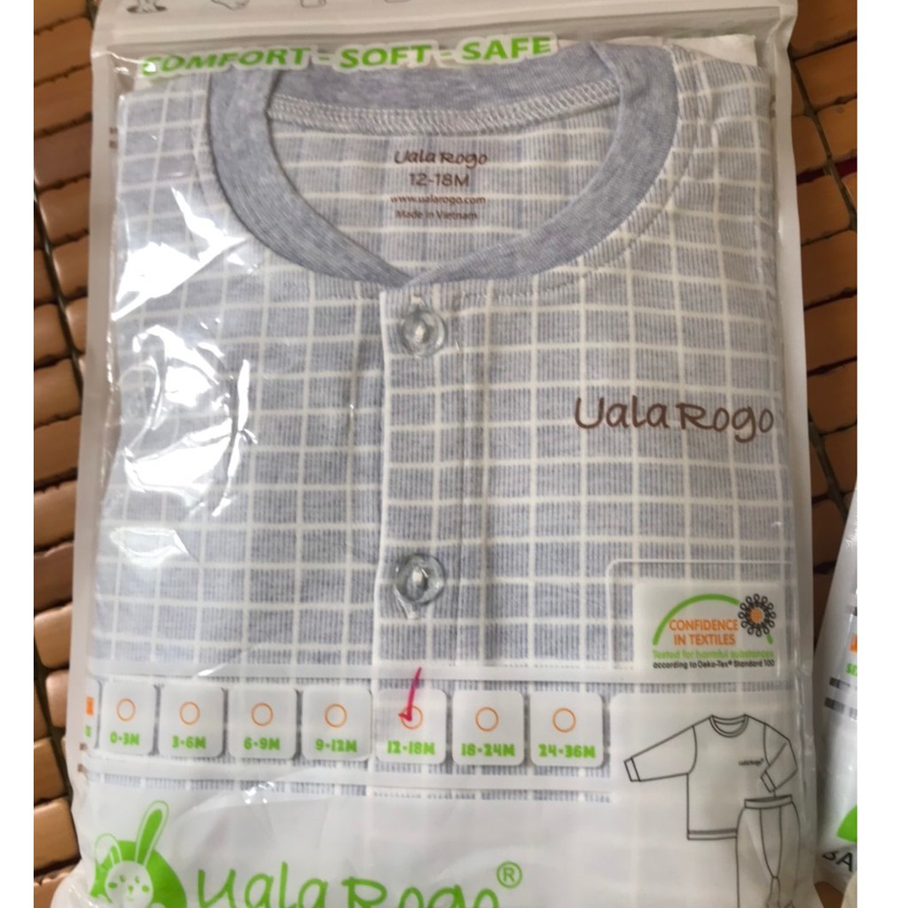 Bộ quần áo uala rogo sọc xanh ( bầu blackmore)