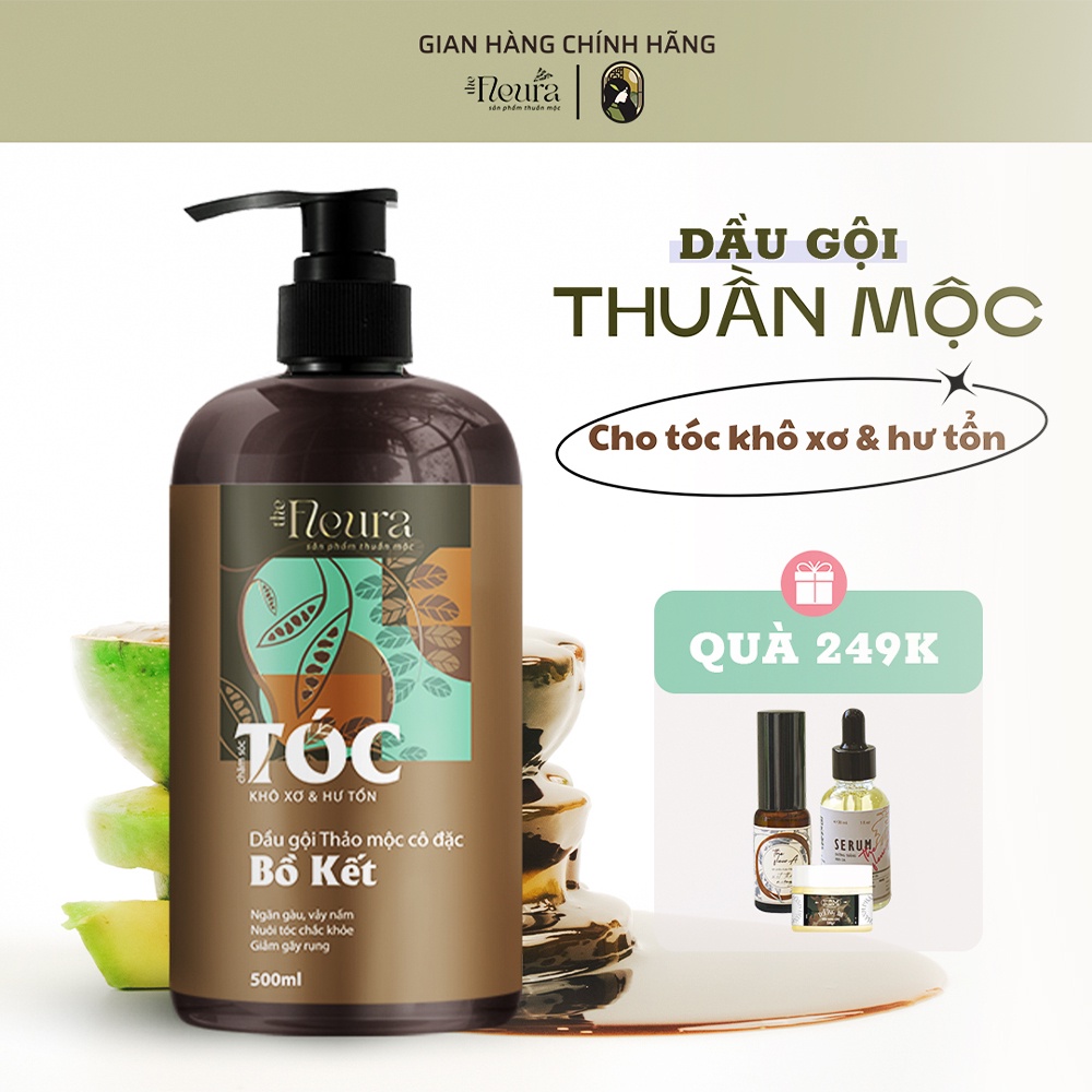 Dầu Gội Thảo Mộc Bồ Kết Cô Đặc Sạch Gàu, Ngăn Rụng Tóc, Phục Hồi Tóc Hư Tổn THE FLEURA