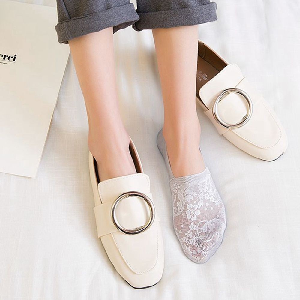 Tất Ren Lưới Ngang Mắt Cá Chân Chống Trượt