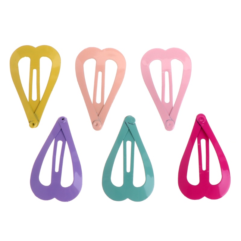 haha 6Pcs Baby Kids Girl Heart Star Shape Hair Clip Hairpin Headwear Hair Accessories